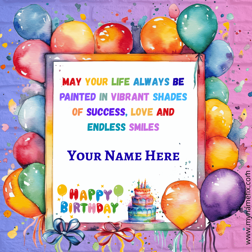 Birthday Art Template